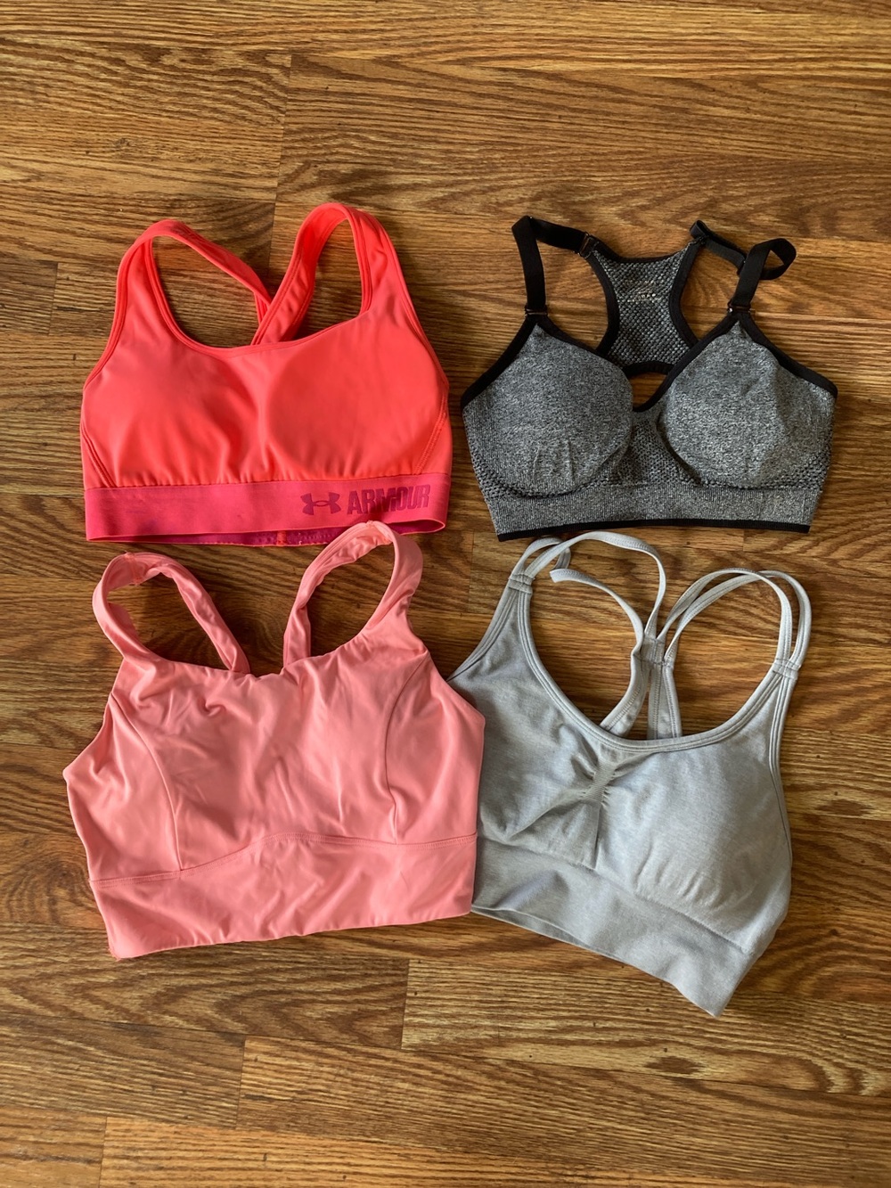 Under Armour Coral & Gray Sports Bra Pack - Women's Assorted Colors